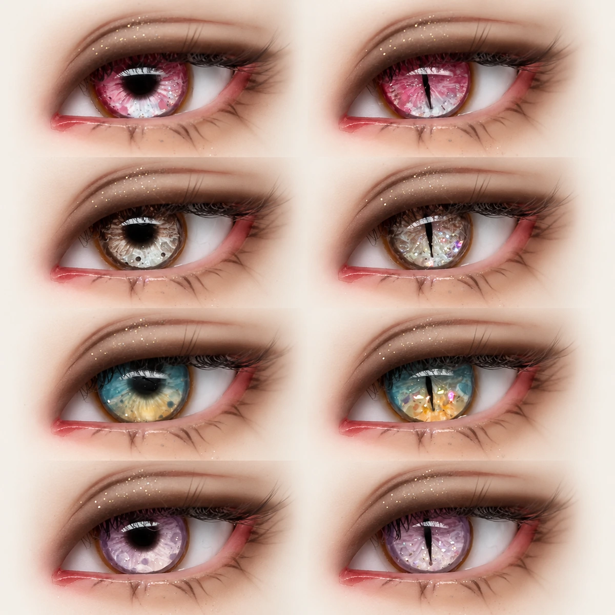 Made-to-order BJD eyes — AI-refined source image