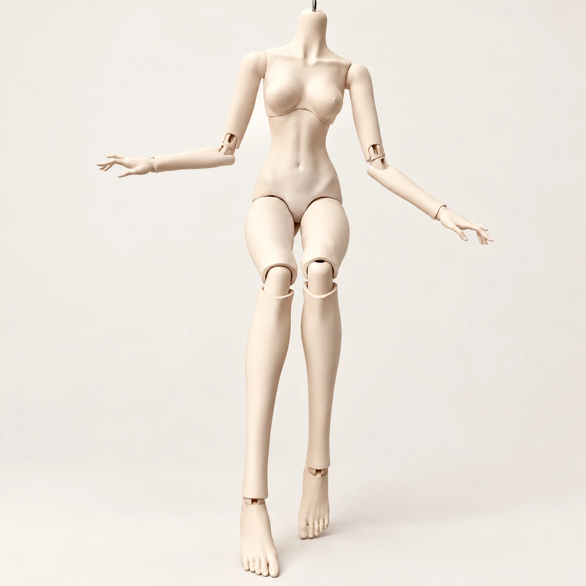 PLA body printing & stringing — AI-refined source image